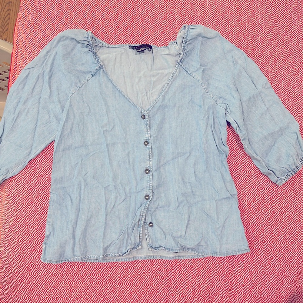 Sanctuary lightweight denim blouse